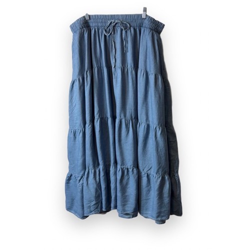 Maxi gonna strati blu - a,