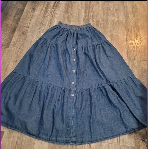 Gonna blu ritmo - vintage, donna