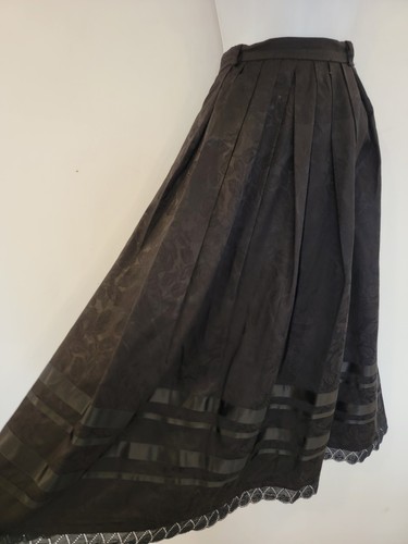 Gonna vintage nera - , plissettata