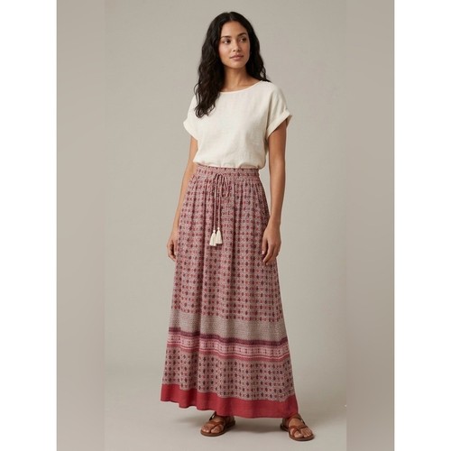 Maxi gonna stampata con - , bordo
