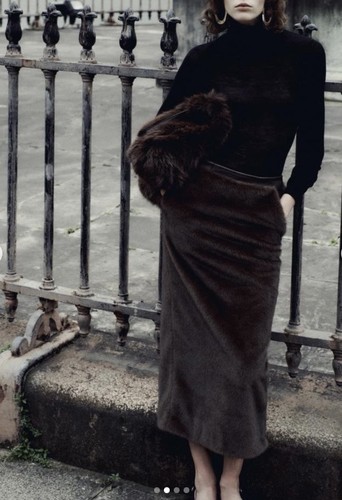Zara maxi skirt leather - skirt,