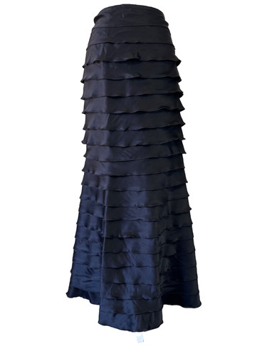 Maxi gonna tromba nera con - maxi,