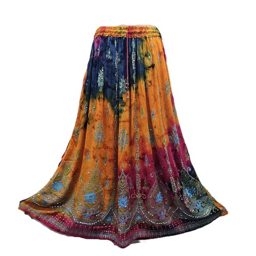 Maxi gonna rayon - gonna, stampa