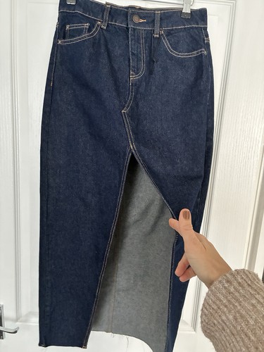 Maxi gonna bershka denim - maxi,