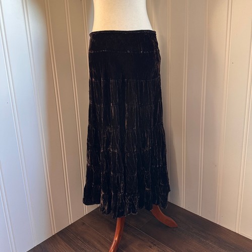 Maxi gonna vintage y2k marrone - maxi,