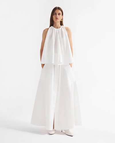 Maxi gonna bianca nuova - , con