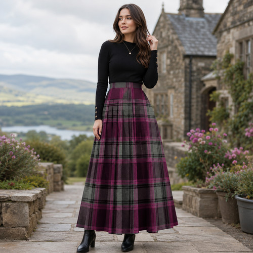 Maxi gonna tradizionale tartan