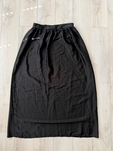 Maxi gonna raso nero - maxi,