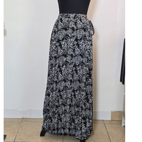 Maxi gonna nera bianca - maxi,
