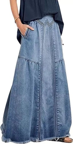 Maxi gonna denim - , donna