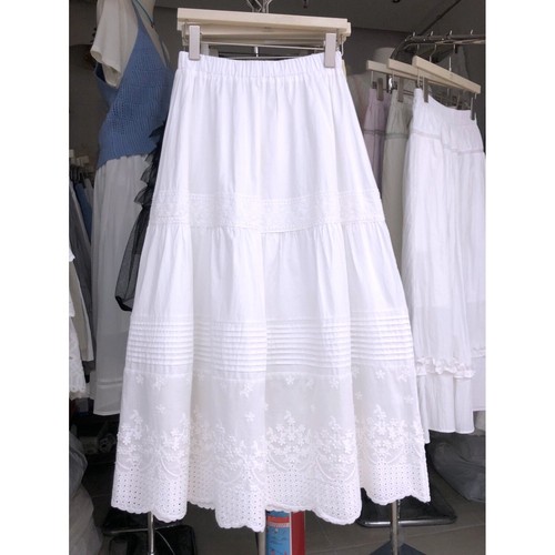 Maxi gonna donna bianca