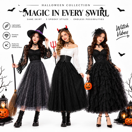 Costume strega gotica - costume, da