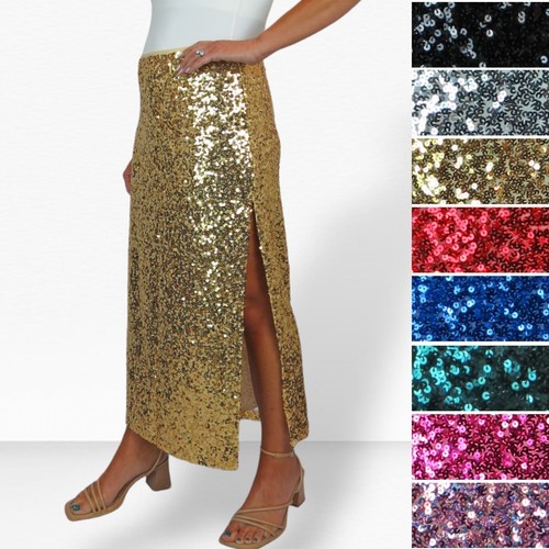 Maxi gonna donna paillettes