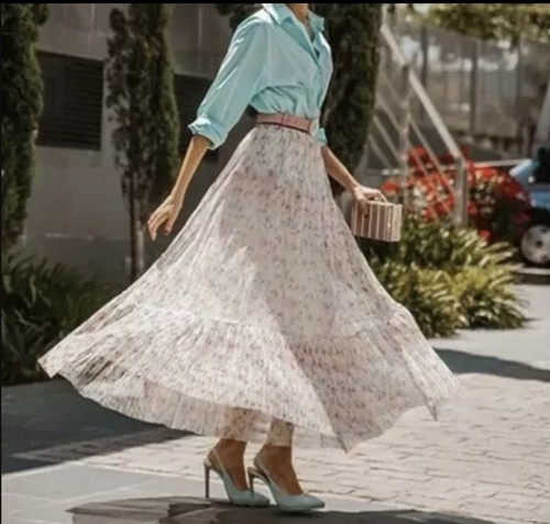Maxi gonna zara - zara, stampa