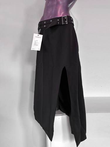 Black maxi skirt eyelet y2k - skirt,