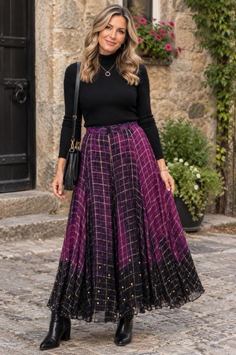 Maxi gonna boho stampata
