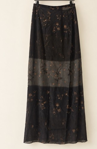 Maxi gonna lunga claire nera - maxi,